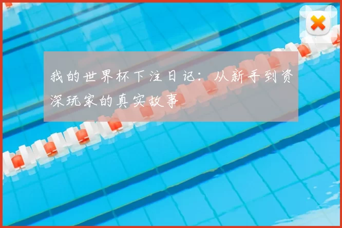 我的世界杯下注日记：从新手到资深玩家的真实故事